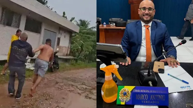 VEREADOR SURTA E TENTA ATACAR VIZINHOS NA CIDADE DE DIAS D'ÀVILA NO ESTADO DA BAHIA
