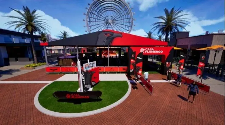 CASA FLAMENGO COMEÇA A SER MONTADA EM ORLANDO (EUA) PARA O MUNDIAL DE CLUBES 