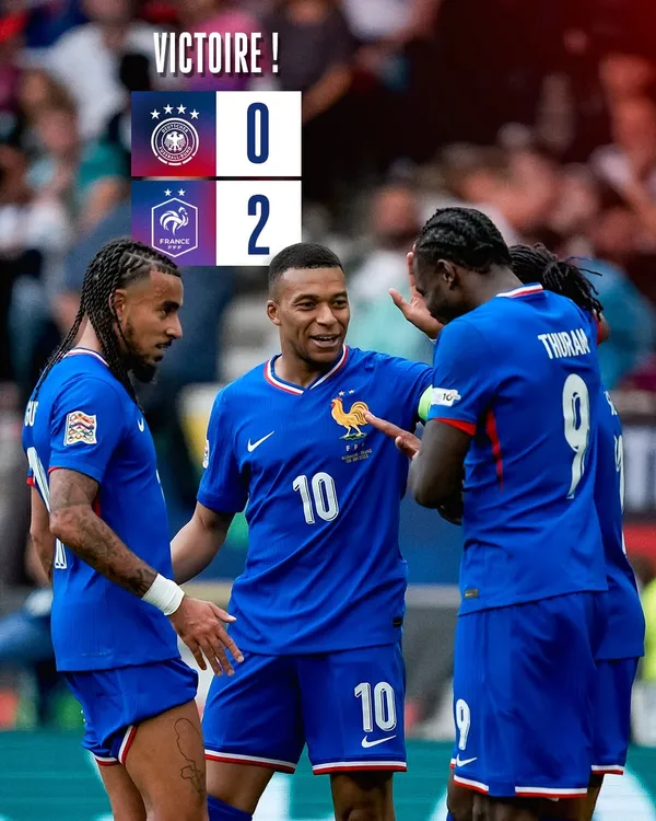 COM 50º GOL DE MBAPPÉ FRANÇA VENCE ALEMANHA E FICA EM 3º NA LIGA DAS NAÇÕES