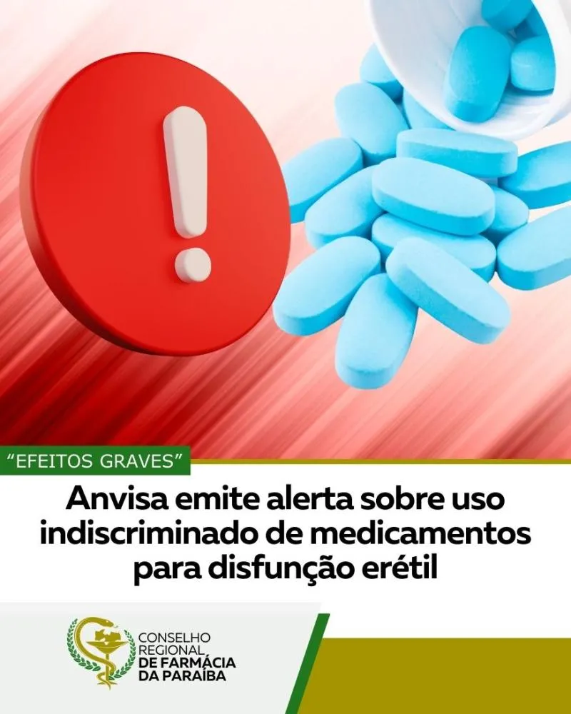 ANVISA MANDA AVISO URGENTE PARA QUEM TOMA TADALAFILA