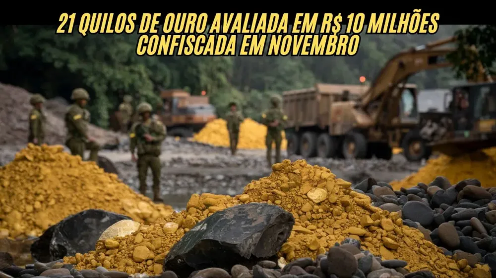 MAIS DE 3 MIL OPERAÇÕES 33,5 KILOS DE OURO CONFISCADO
